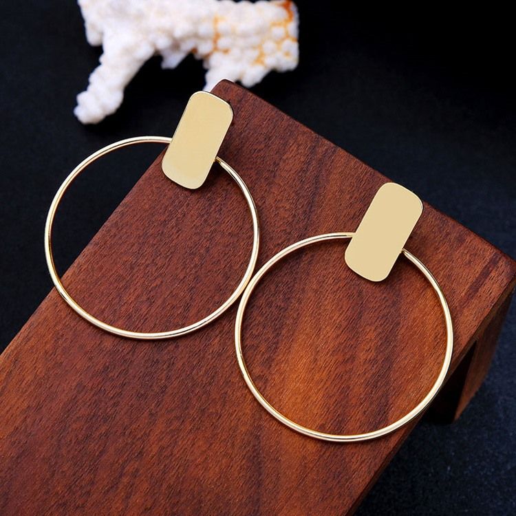 Hoop E-plating Fashion Earrings