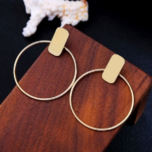 Hoop E-plating Fashion Earrings