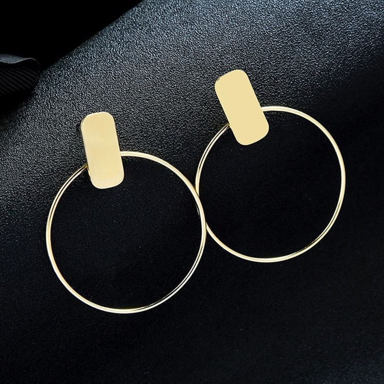 Hoop E-plating Fashion Earrings