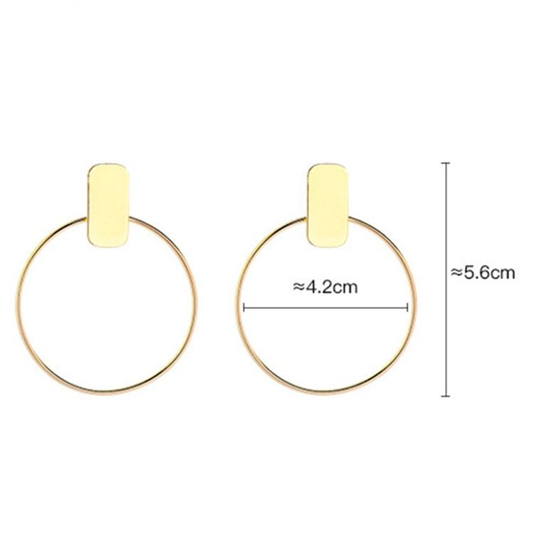 Hoop E-plating Fashion Earrings