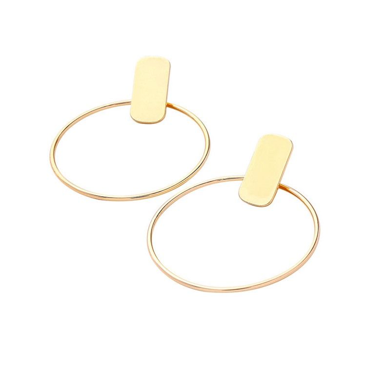 Hoop E-plating Fashion Earrings