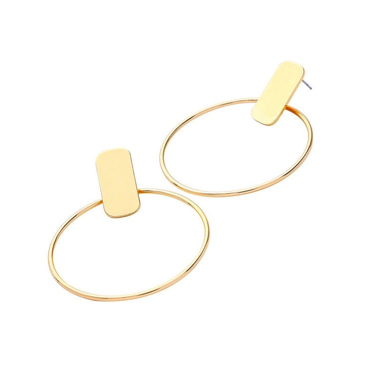 Hoop E-plating Fashion Earrings