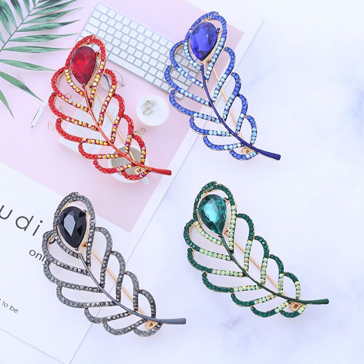 Plant Crystal Brooches