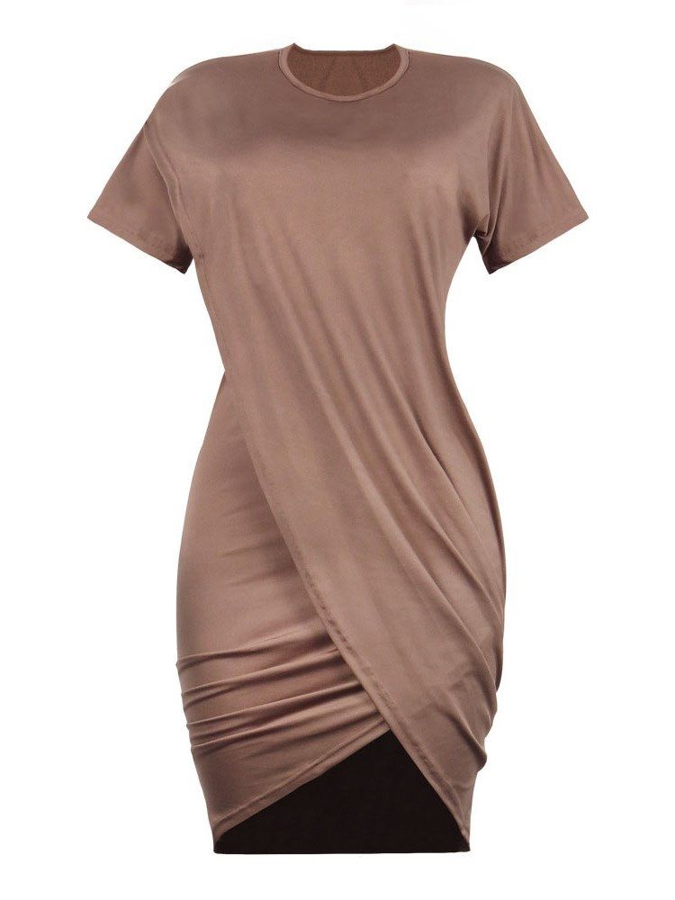 Asymmetrisk Bodycon-kjole For Kvinner