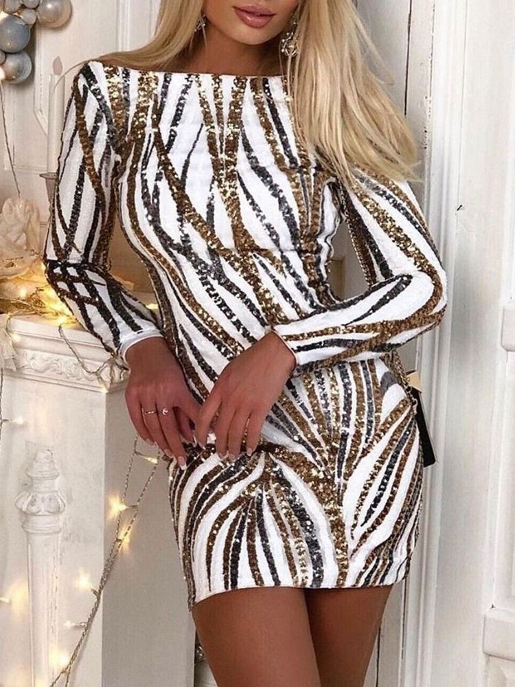 Kvinner Over Kneet Langermet Off Shoulder Fashion Bodycon Kjole