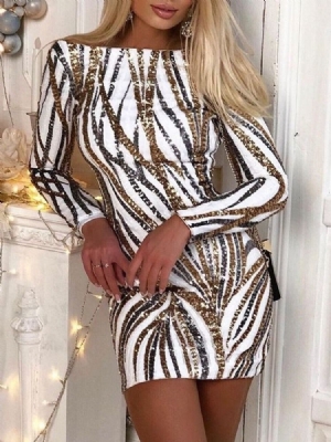 Kvinner Over Kneet Langermet Off Shoulder Fashion Bodycon Kjole