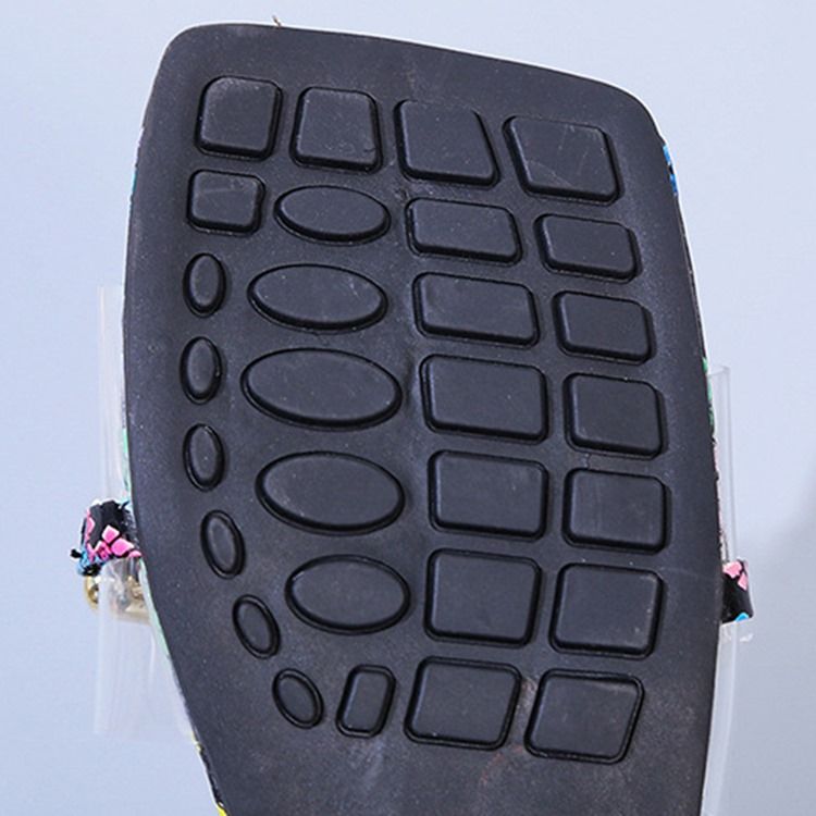 Flat With Flip Flop Serpentine Rubber Damesko