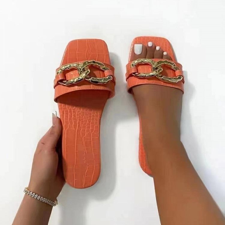 Flip-flop Chain For Kvinner Med Pvc-tøfler