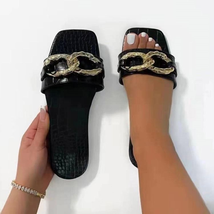 Flip-flop Chain For Kvinner Med Pvc-tøfler