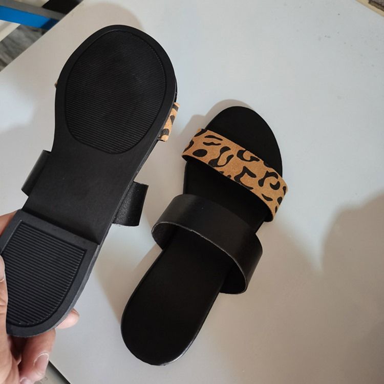 Flip Flop Flat With Slip-on Rubber Dame Tøfler