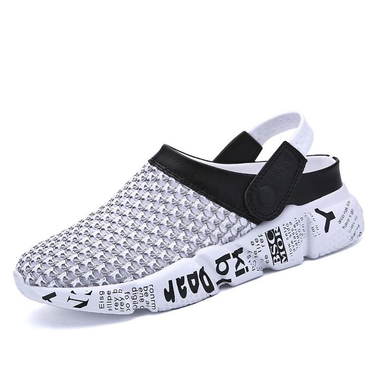 Mesh Color Block Slip-on Sandaler For Menn