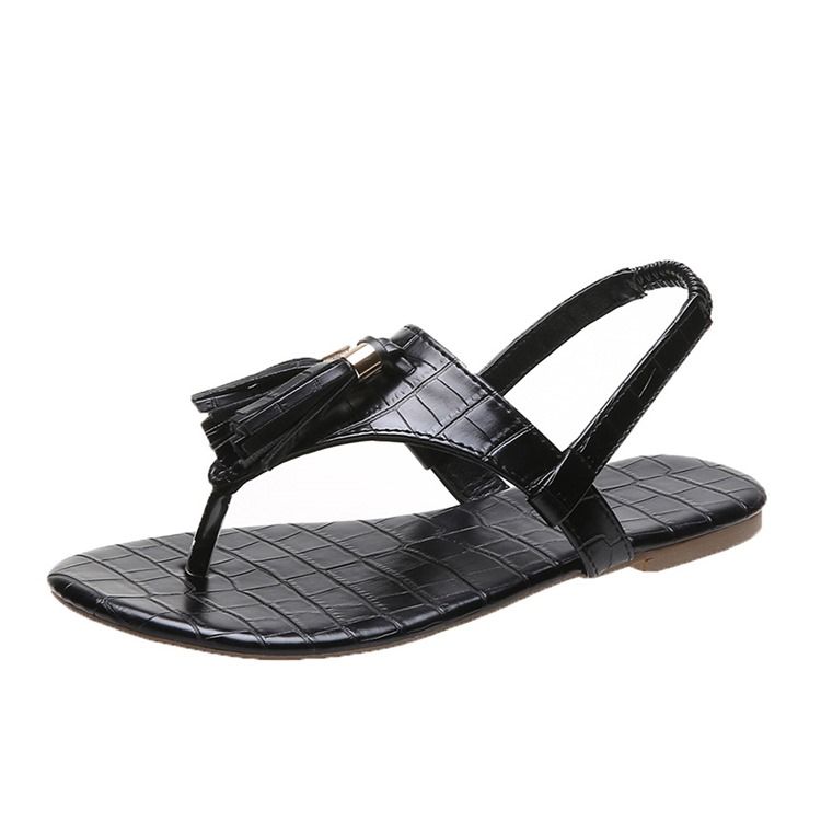 Slip-on Thong Flat With Sequin Dame Sandals