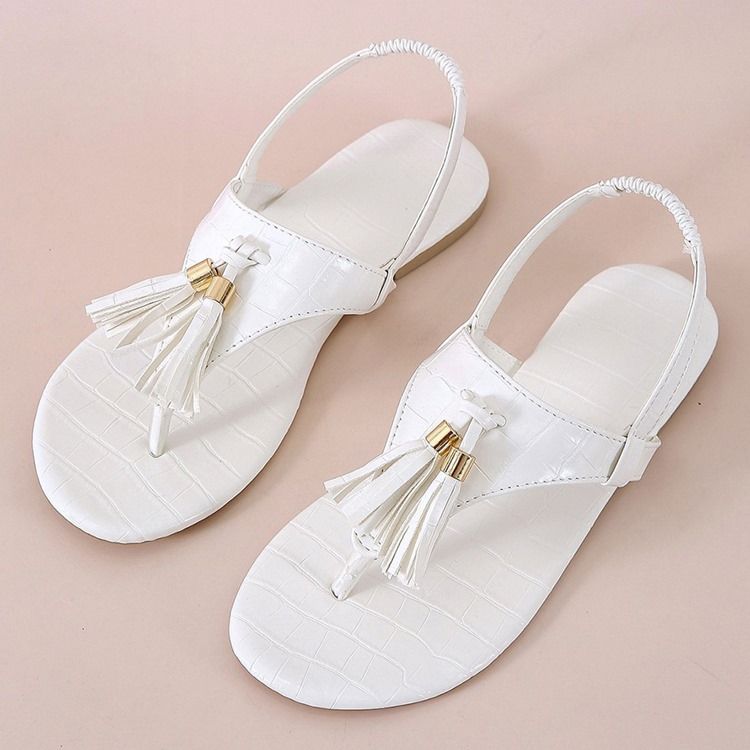 Slip-on Thong Flat With Sequin Dame Sandals