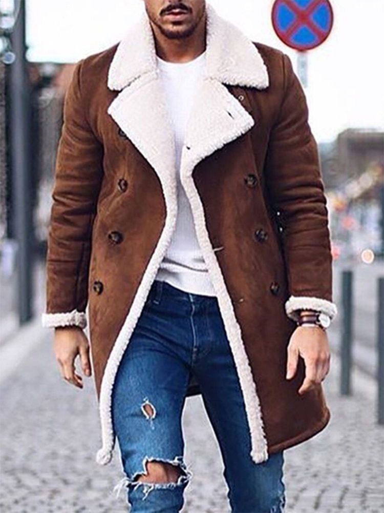 Mid-length Straight Herre Coat