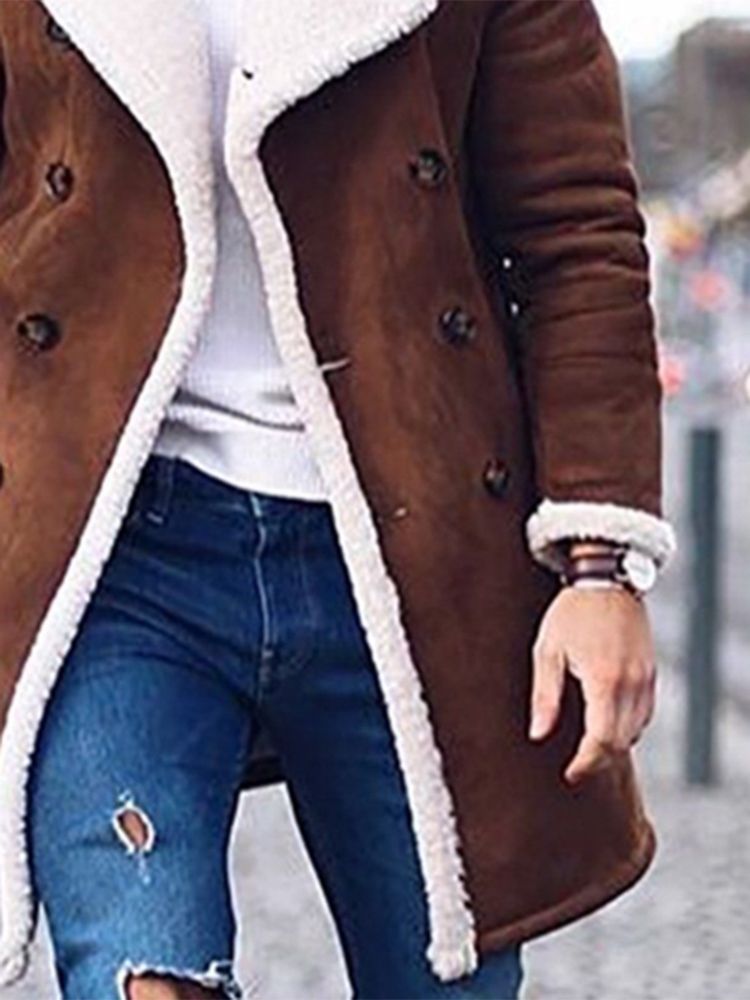 Mid-length Straight Herre Coat