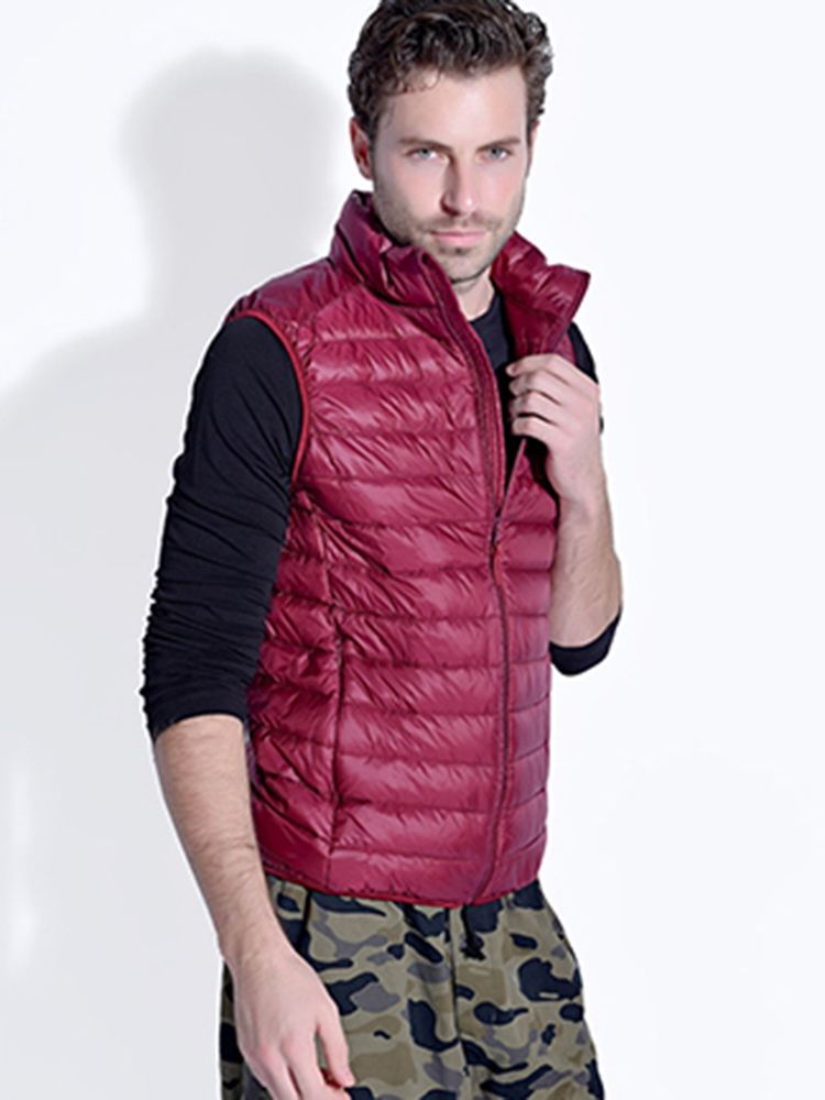 Winter 90% Duck Down Vest Loose Menns Jakke