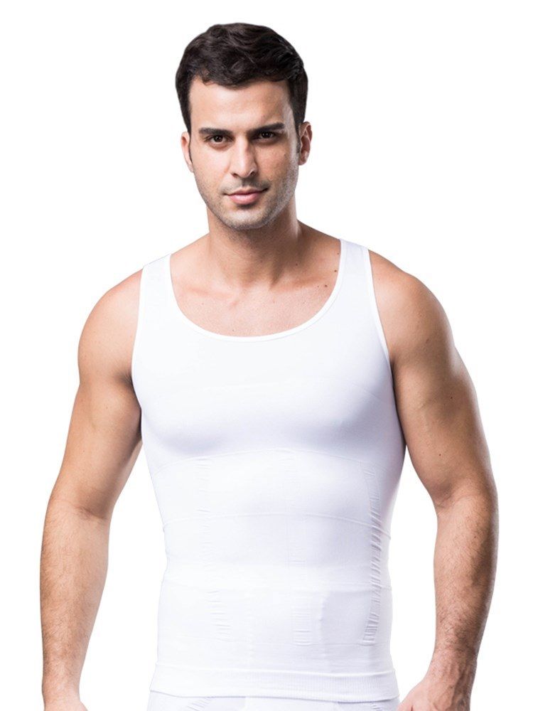 Abdomen Tight Seamless Corset Vest Top For Men