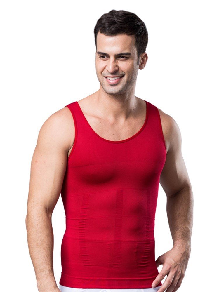 Abdomen Tight Seamless Corset Vest Top For Men