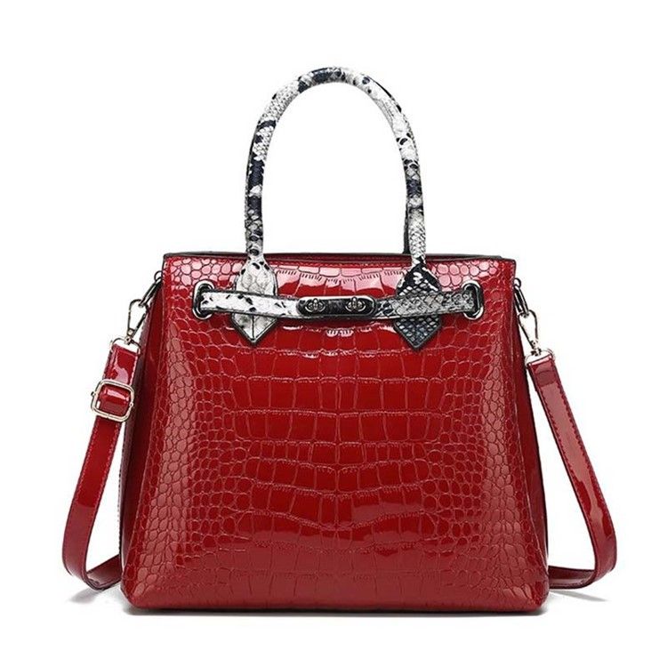 Alligator Thread Pu Square Handbag