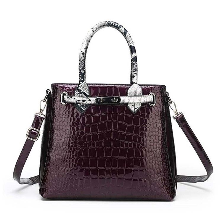 Alligator Thread Pu Square Handbag