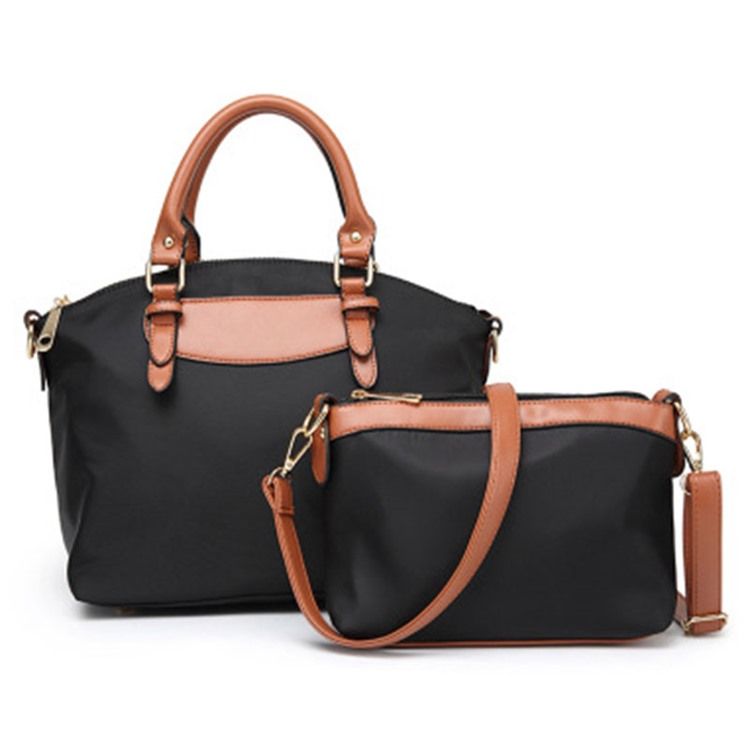 Casual Oxford Zipper Handbag (two Bags)