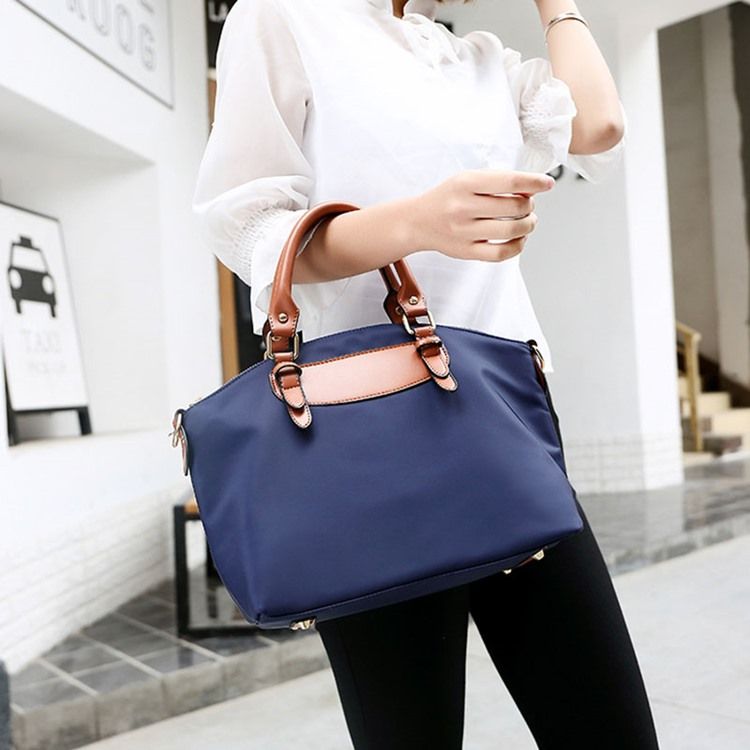 Casual Oxford Zipper Handbag (two Bags)