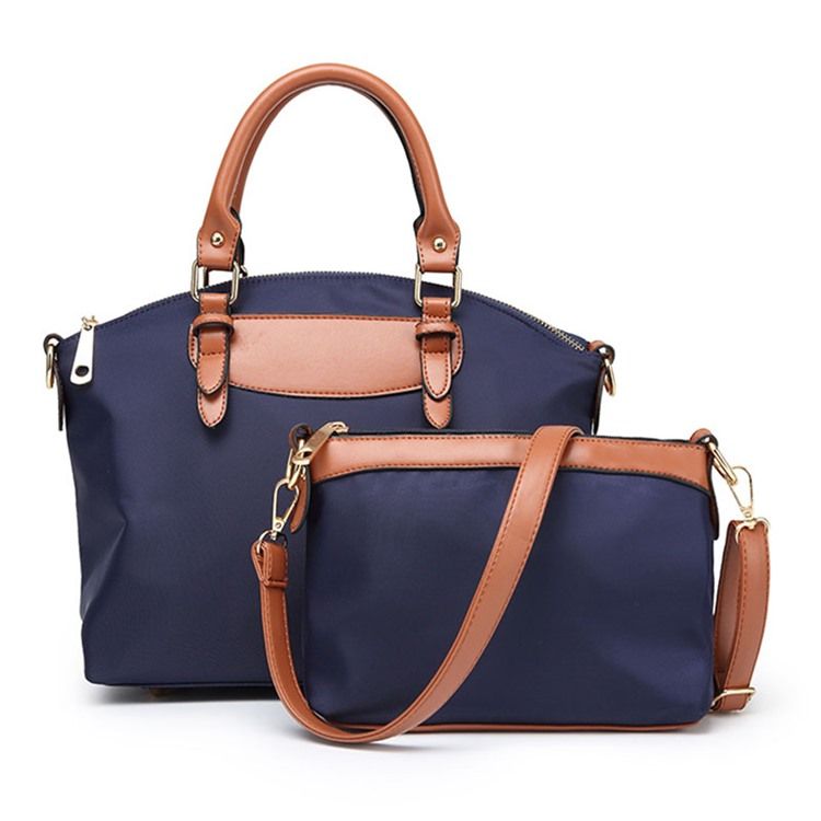 Casual Oxford Zipper Handbag (two Bags)