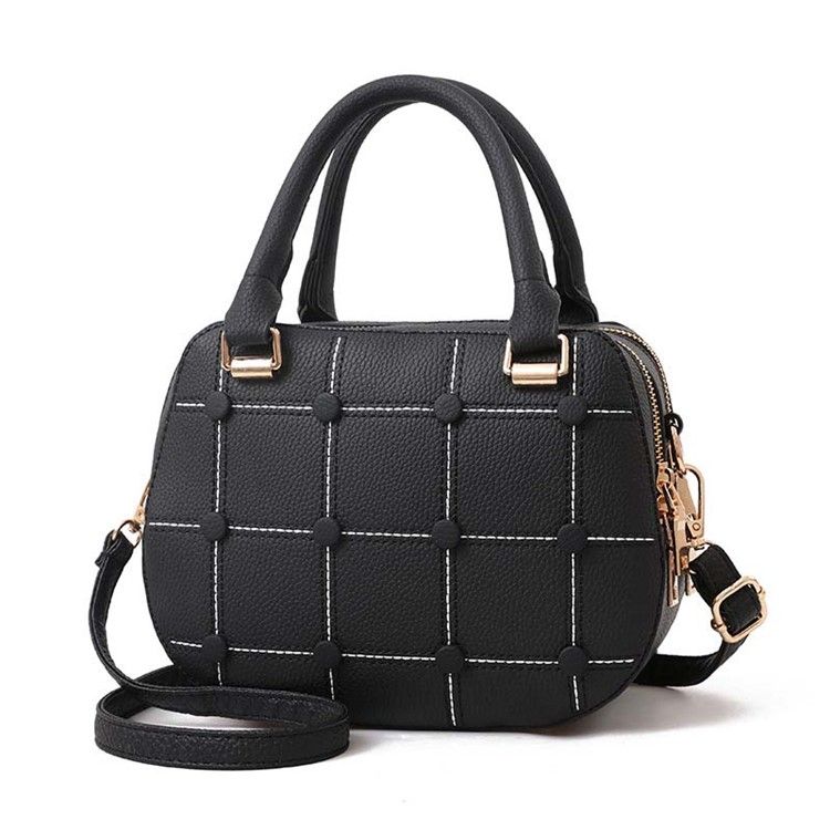 Casual Plaid Zipper Women Saddle Handbag