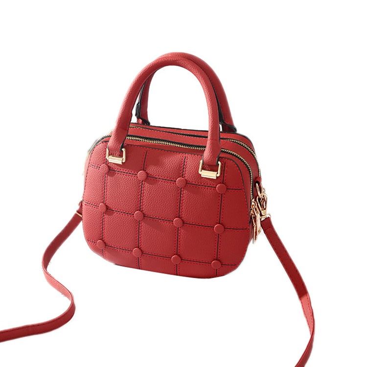 Casual Plaid Zipper Women Saddle Handbag