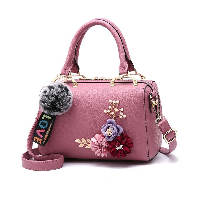 Fashion Floral Zipper Women Handbag