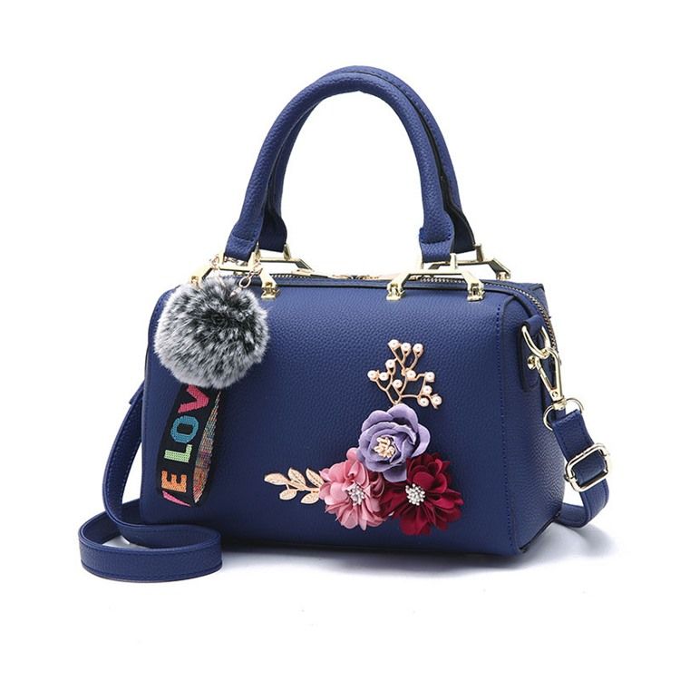 Fashion Floral Zipper Women Handbag