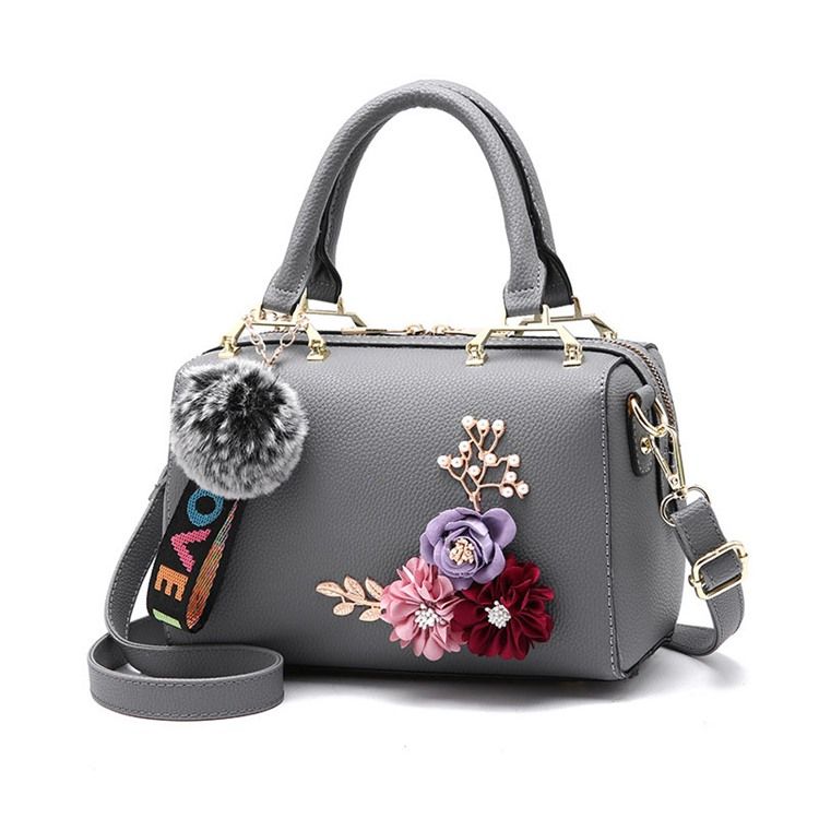 Fashion Floral Zipper Women Handbag