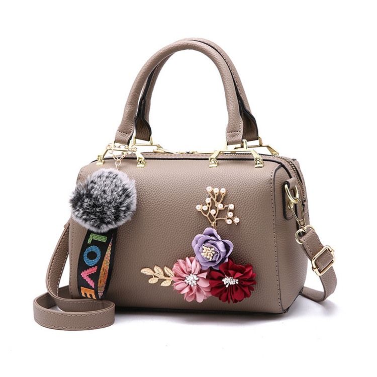 Fashion Floral Zipper Women Handbag