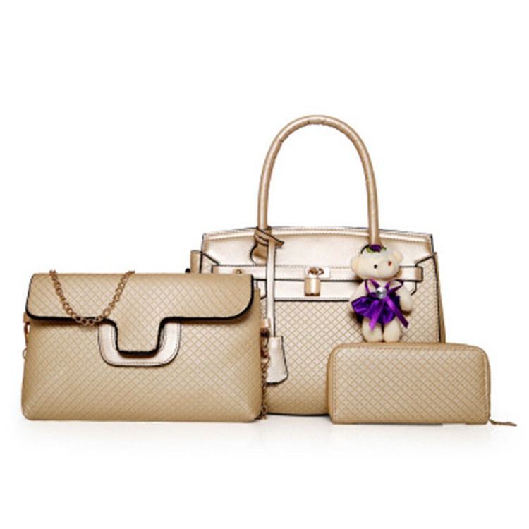 Graceful Embossing Women Handbag (3 Vesker)