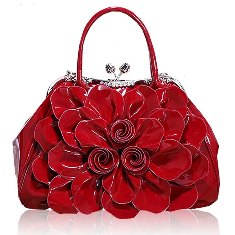 Ol Diamante Floral Handbag