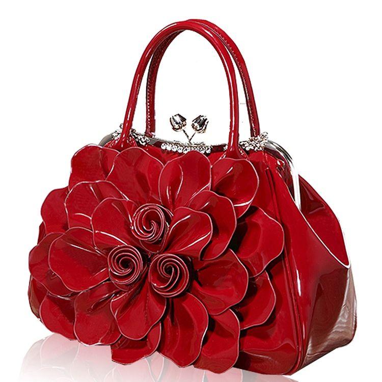 Ol Diamante Floral Handbag