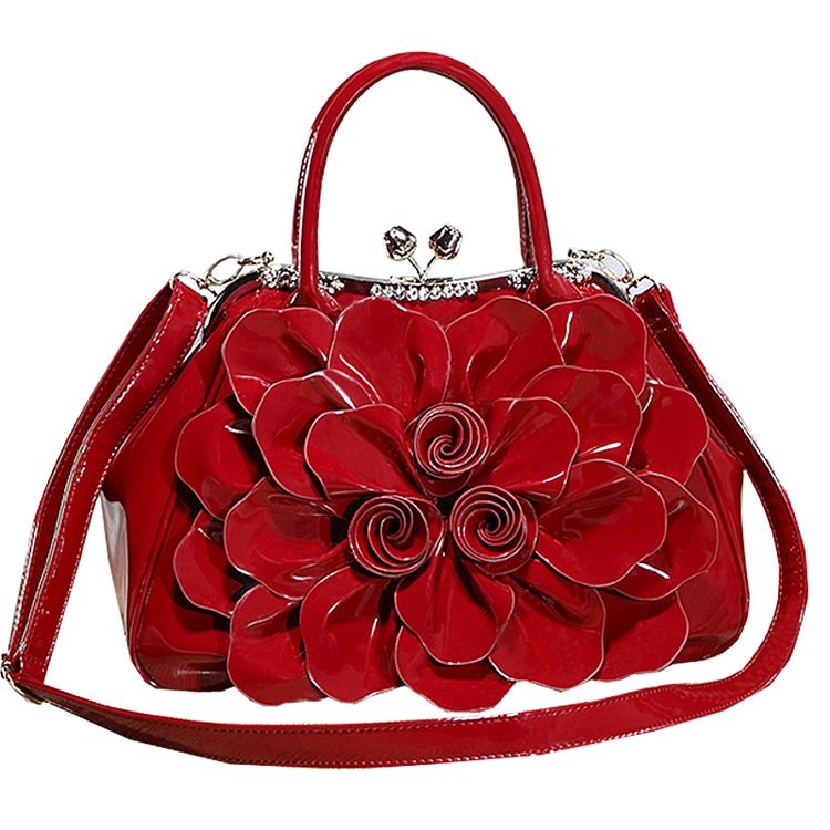 Ol Diamante Floral Handbag