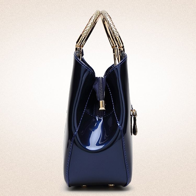 Stereotype Shiny Patent Leather Handbag