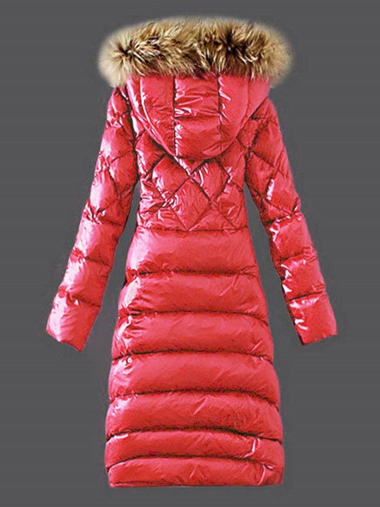 Faux Fur Hooded Long Warm Thicken Dame Winter Coat