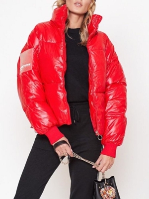 Loose Zipper Standard Cotton Padded Dame Jacket