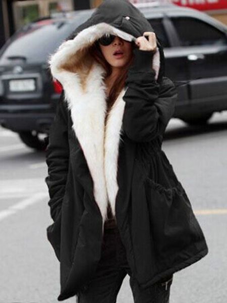 Military Winter Casual Outdoor Hoodie Trench Parkas Dame Overcoat