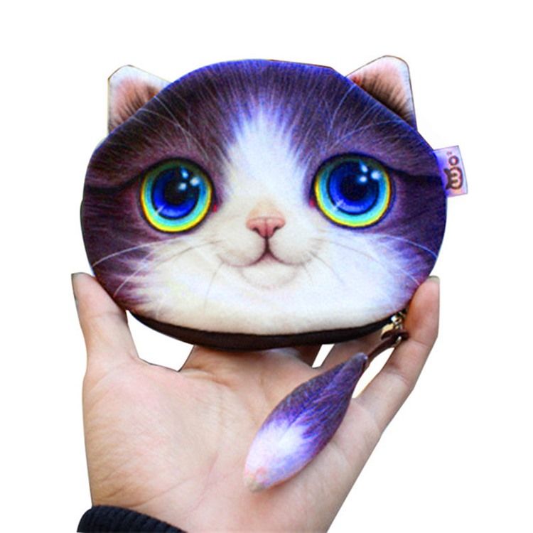 3d Kitty Shape Mini Wallet