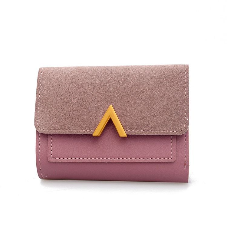 Color Block Magnetic Snap Wallet