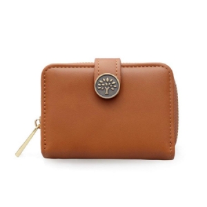 Short Type Plain Women Wallet