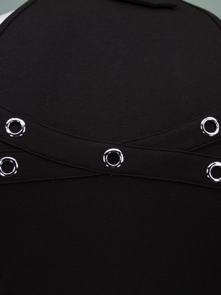 Halloween Asymmetrisk Slash Neck Choker A-line Kjole For Kvinner