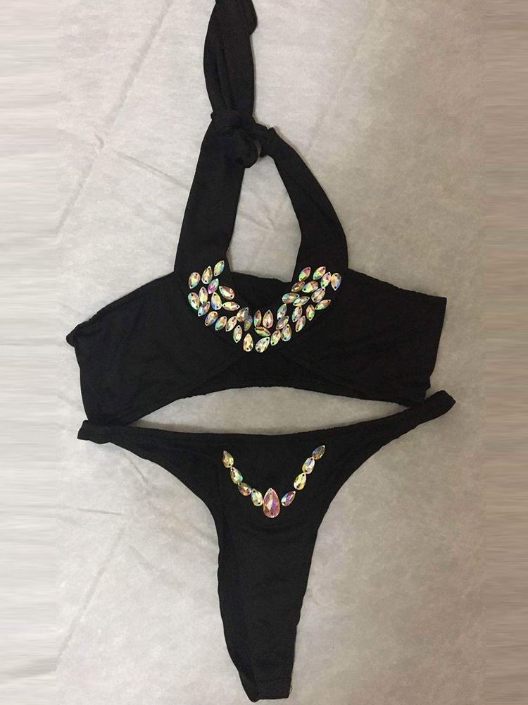 Beachini Tankini Set Bead Badetøy For Kvinner