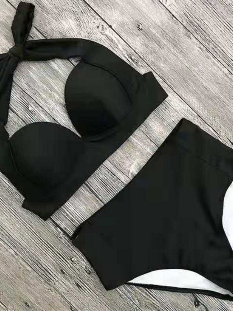 Bikini Set Lace-up Western Badetøy Dame Bikini