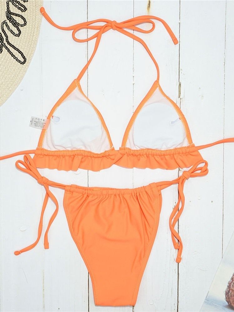 Bikinisett Med Bikinisett For Kvinner Med Snørebånd