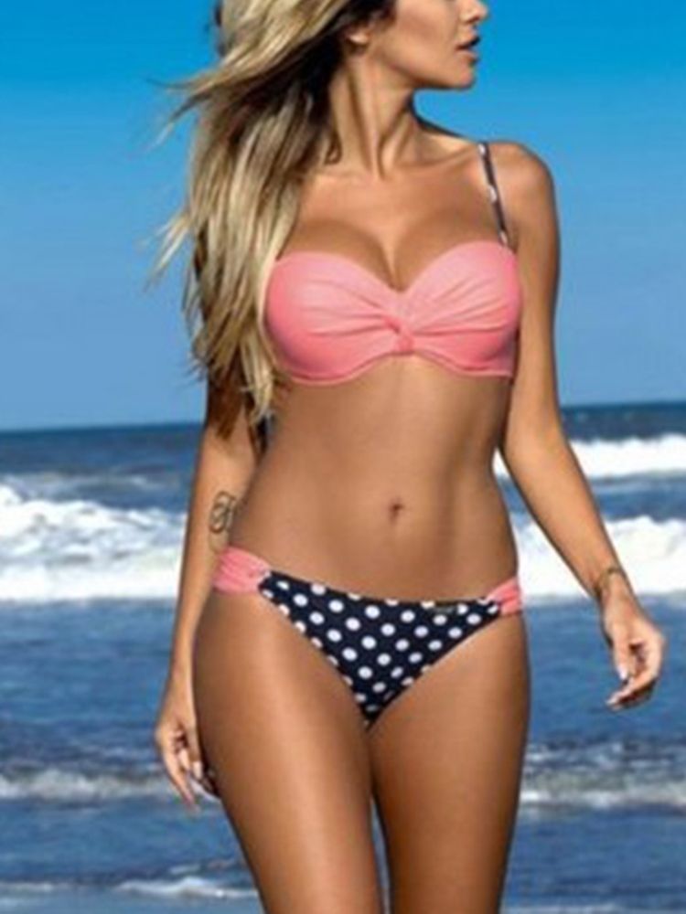 Damemote Stripe Bikinisett