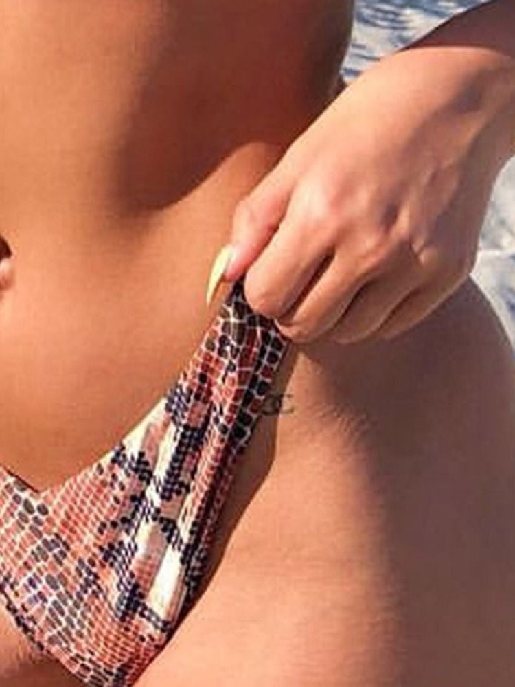 Sexy Badedrakt Med Bikini-sett I Leopard